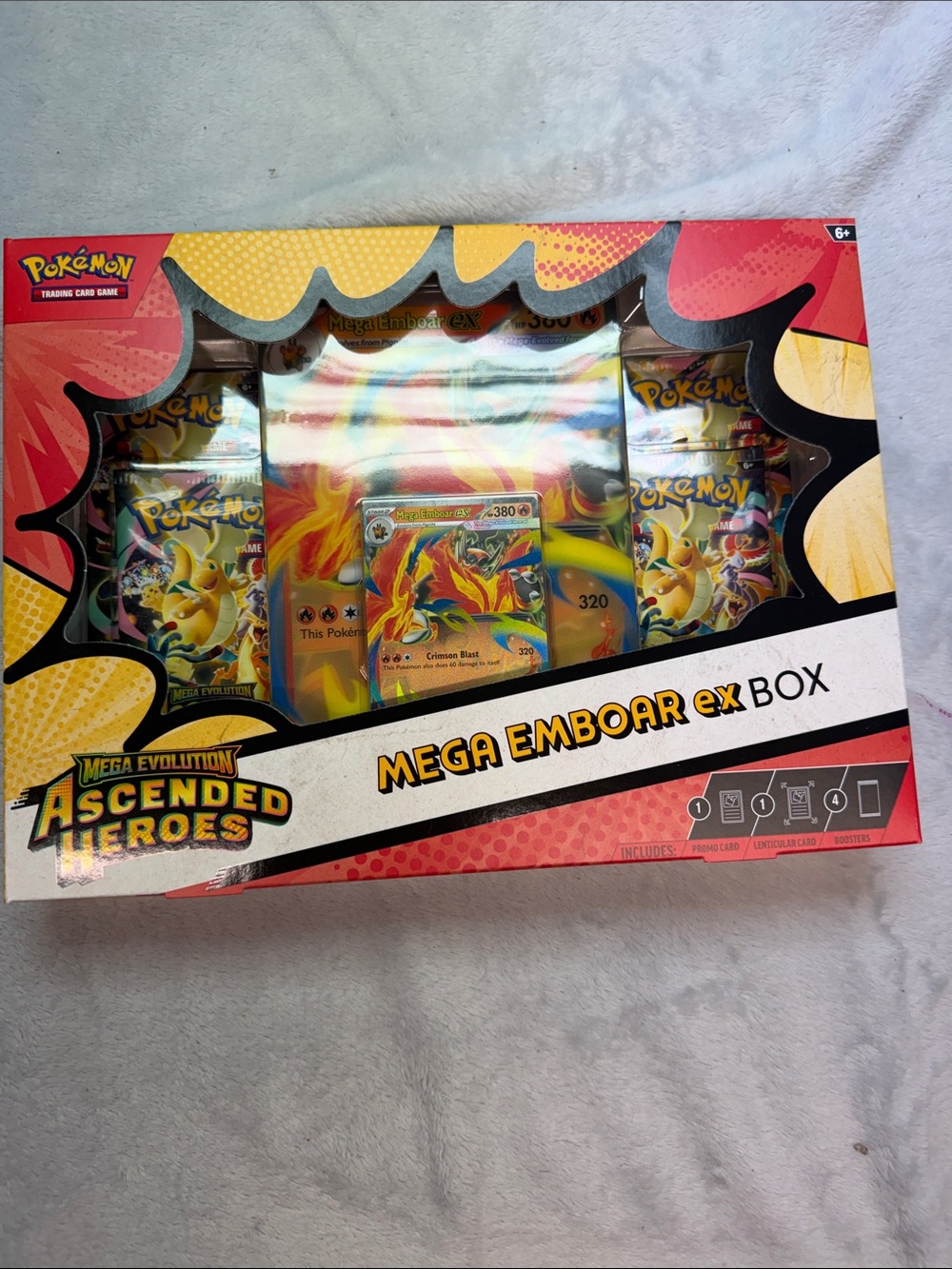 Pokemon Mega Emboar ex Box - Red, Yellow, Black